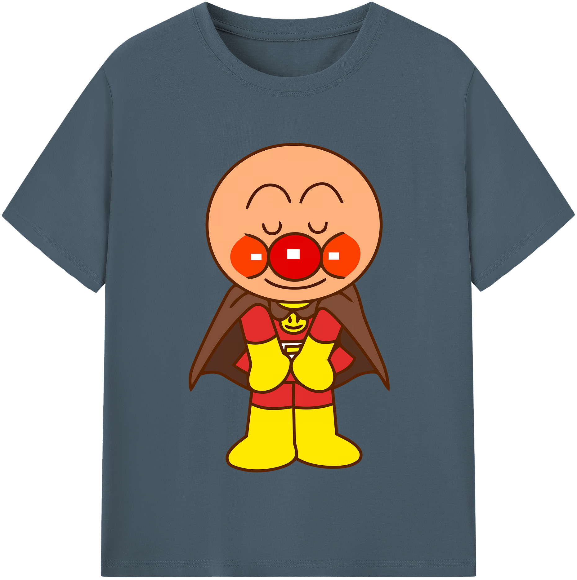 （画像用） アンパンマン Anpanman 綿100％半袖Tシャツ（フロントプリント）